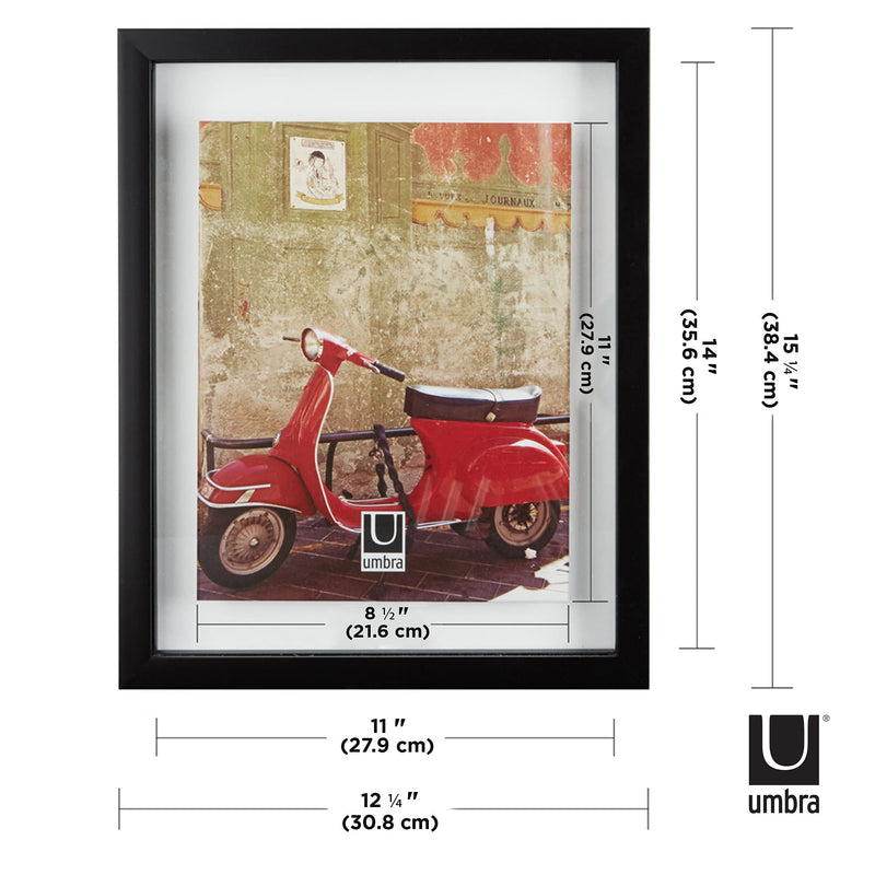 UMBRA - Document Picture Frame _ Black / 11x14" (28x35 cm)