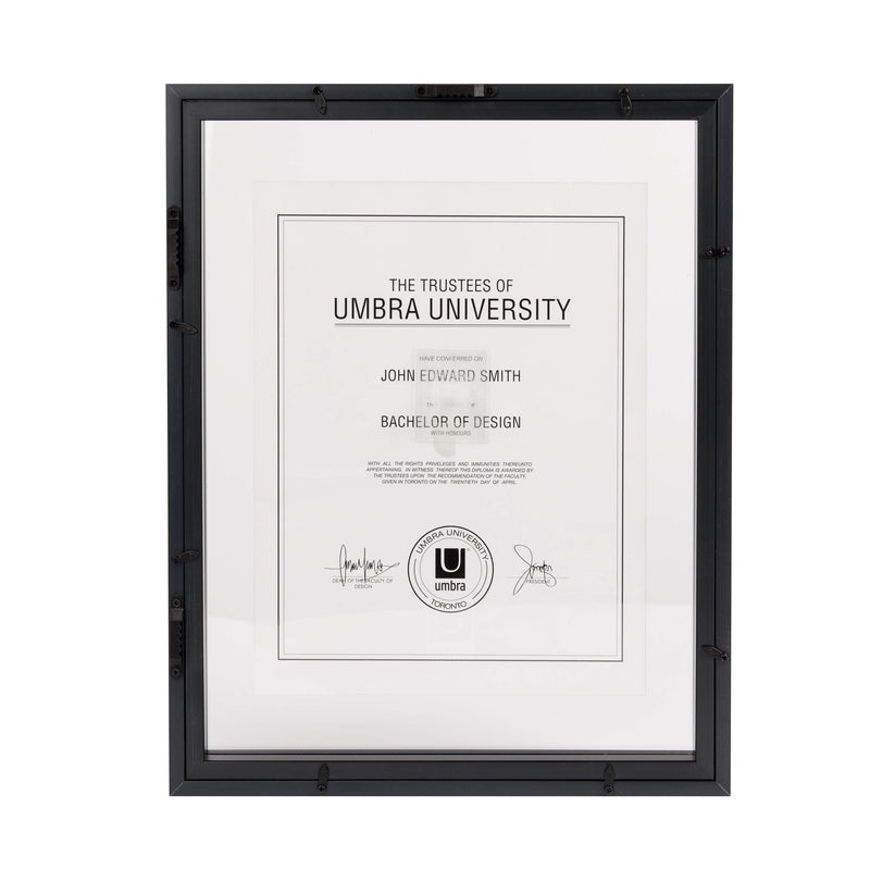 UMBRA - Document Picture Frame _ Black / 11x14" (28x35 cm)