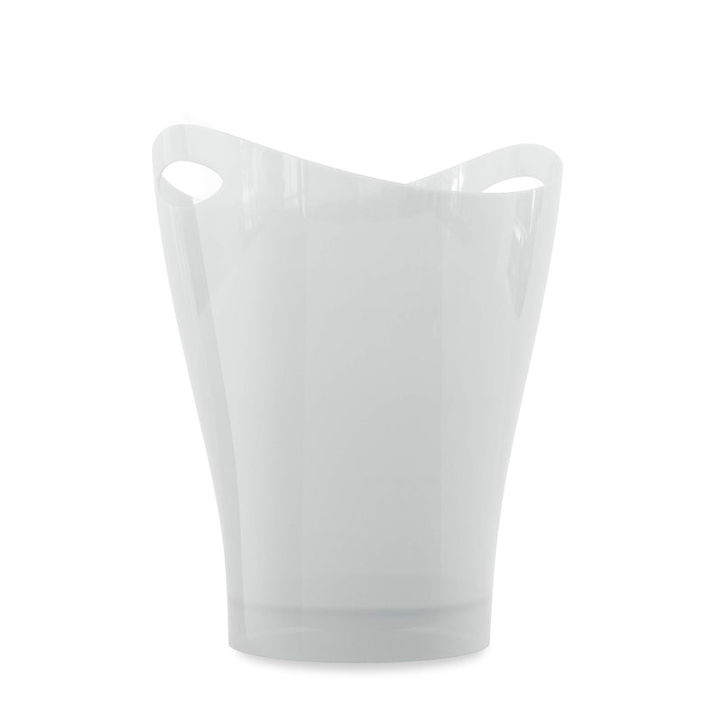 UMBRA - Garbino Trash Can _ Metallic-White