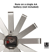 UMBRA - Ribbon Wall Clock _ Stainless-Steel