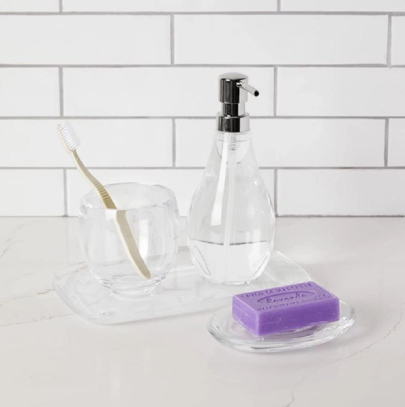 UMBRA - Droplet Soap Dish _ Clear