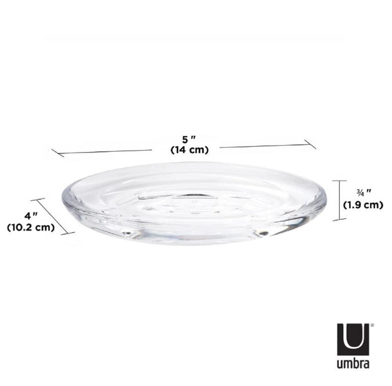 UMBRA - Droplet Soap Dish _ Clear