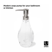 UMBRA - Droplet Soap Pump _ Clear