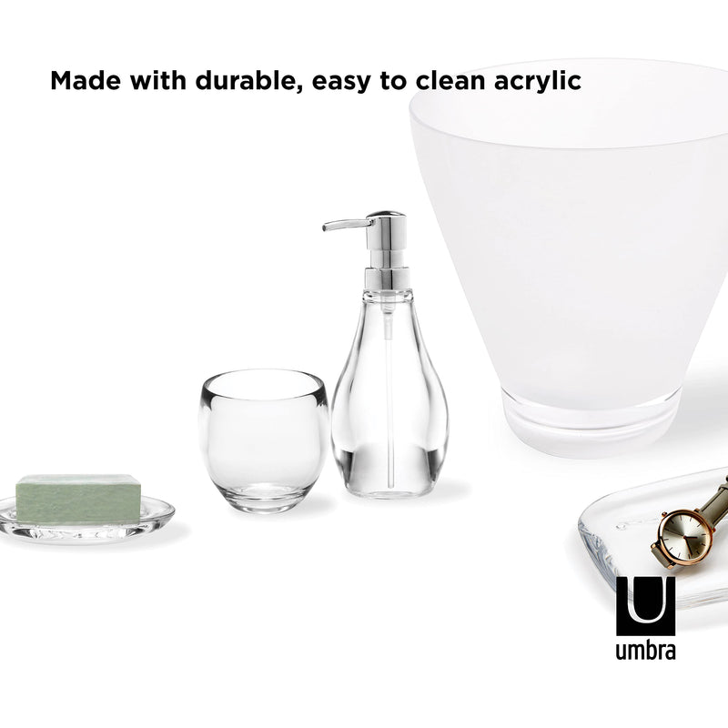 UMBRA - Droplet Soap Pump _ Clear