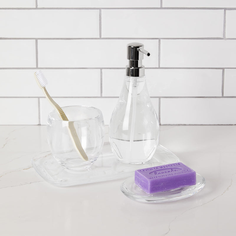 UMBRA - Droplet Soap Pump _ Clear