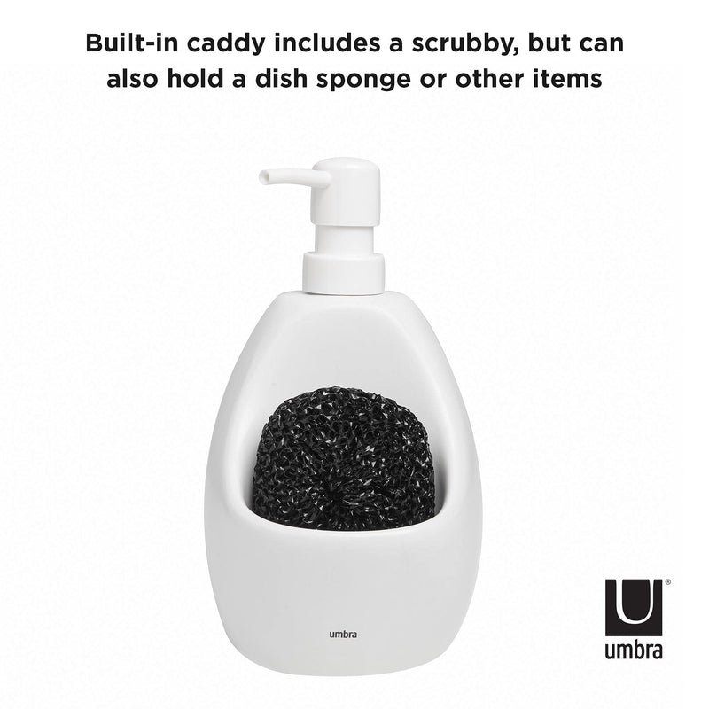 UMBRA - Joey Soap Pump & Scrubby _ White