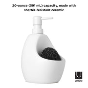 UMBRA - Joey Soap Pump & Scrubby _ White
