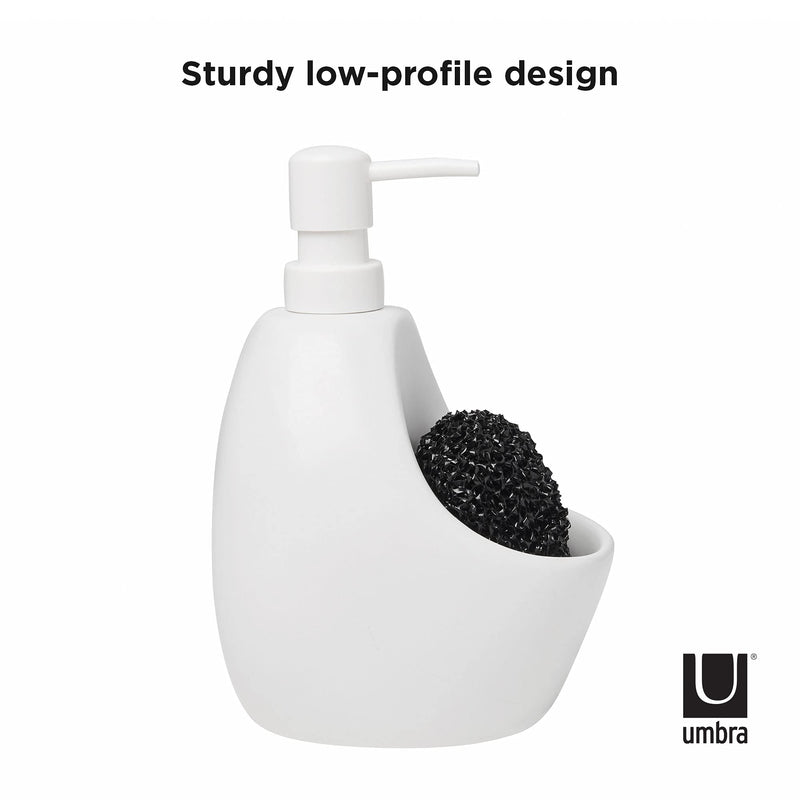 UMBRA - Joey Soap Pump & Scrubby _ White