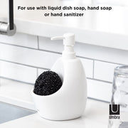 UMBRA - Joey Soap Pump & Scrubby _ White