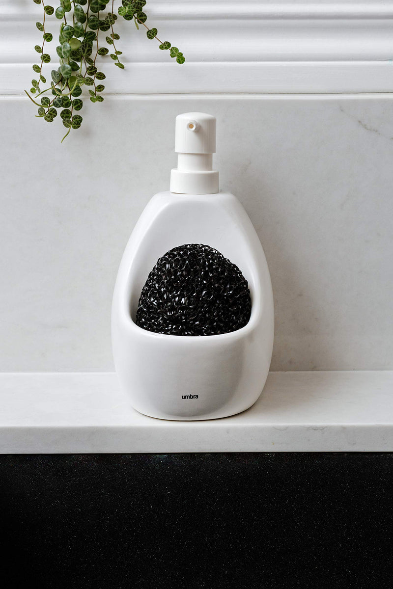 UMBRA - Joey Soap Pump & Scrubby _ White