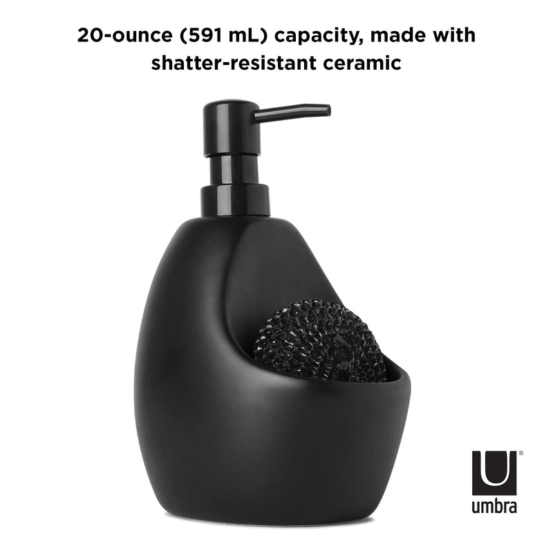 UMBRA - Joey Soap Pump & Scrubby _ Black
