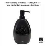 UMBRA - Joey Soap Pump & Scrubby _ Black