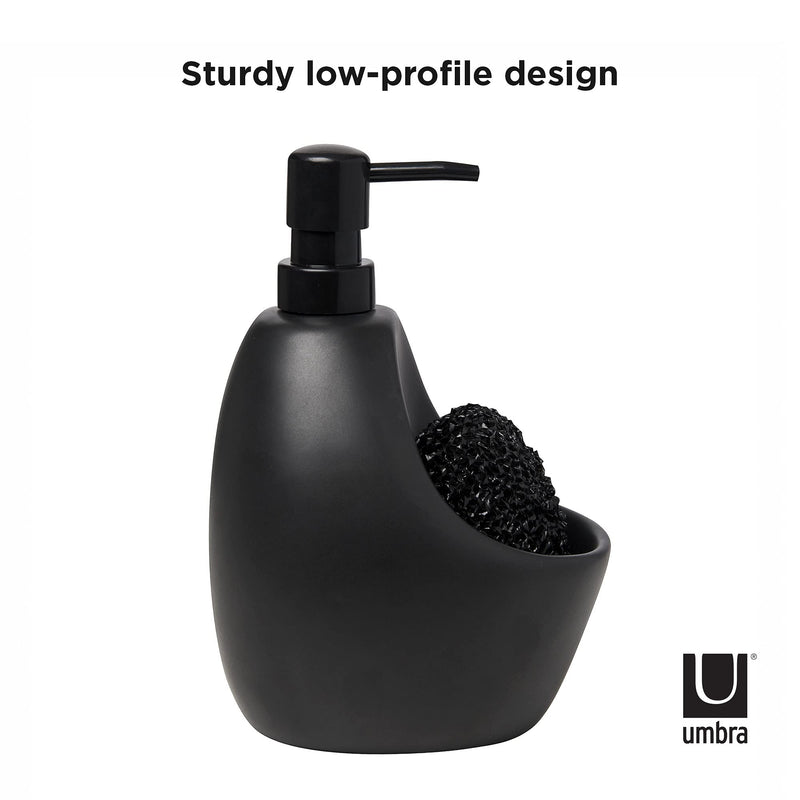 UMBRA - Joey Soap Pump & Scrubby _ Black