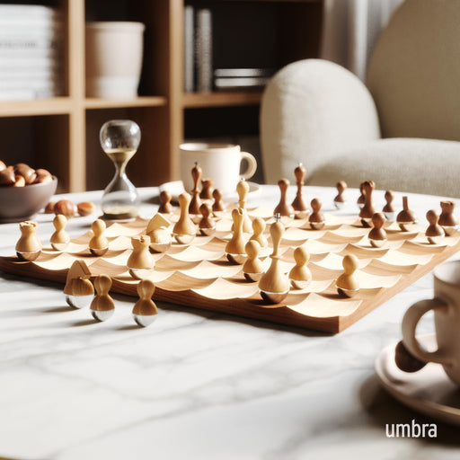 UMBRA - Wobble Chess Set _ Walnut