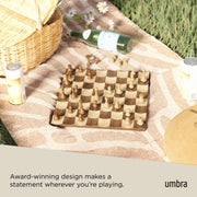 UMBRA - Wobble Chess Set _ Walnut