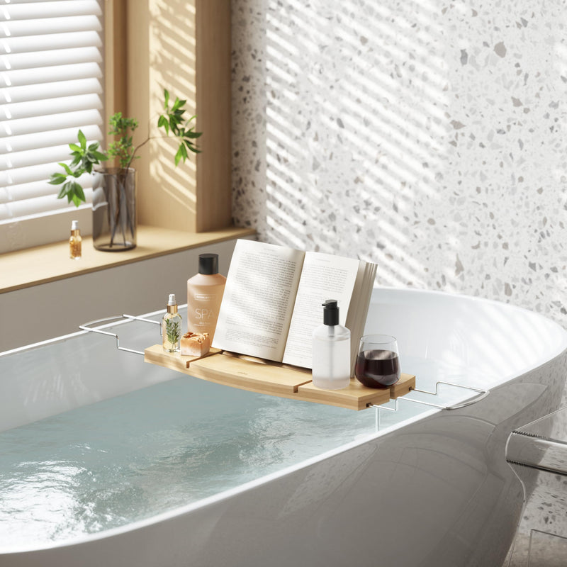 UMBRA - Aquala Bathtub Caddy & Tray _ Natural