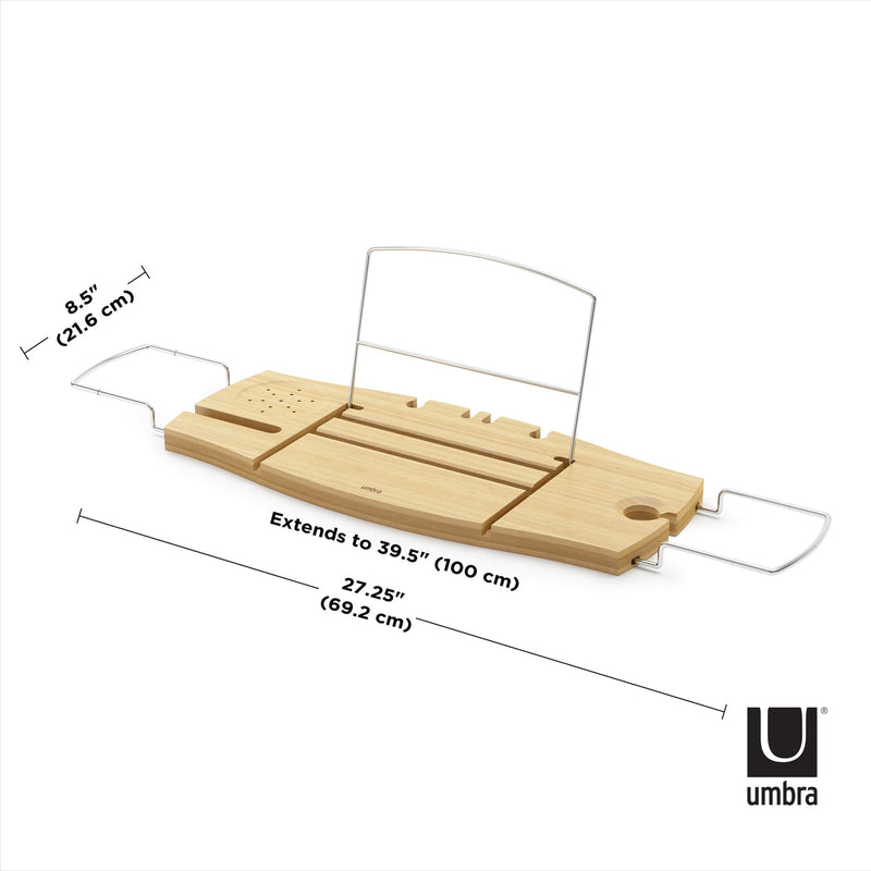 UMBRA - Aquala Bathtub Caddy & Tray _ Natural