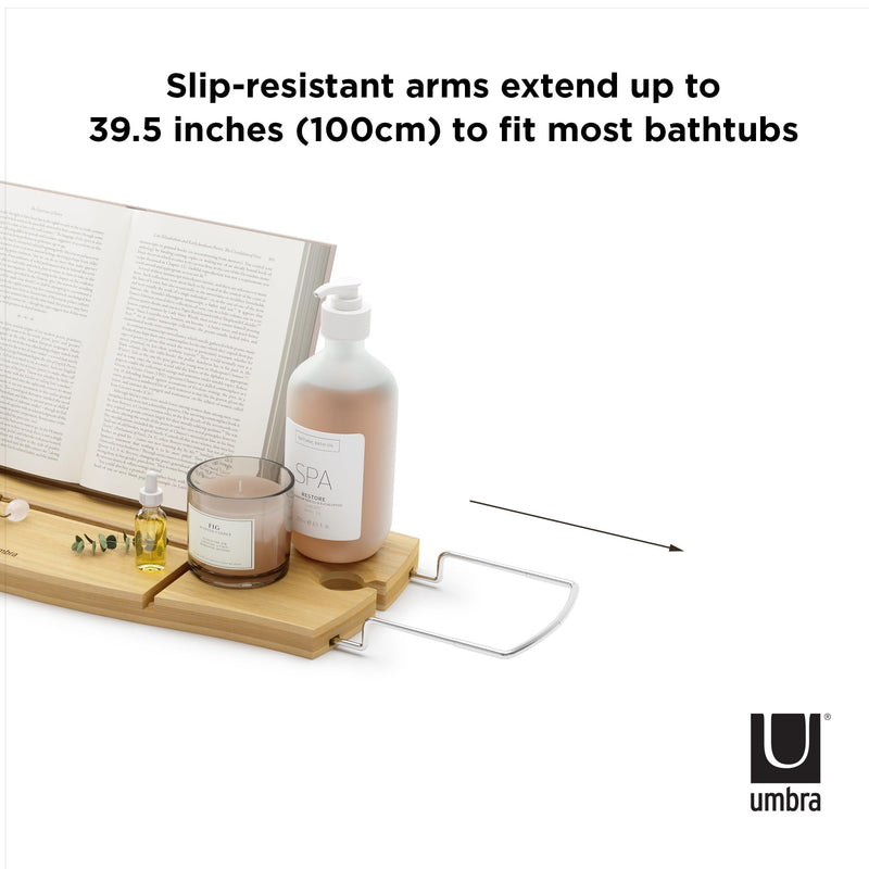 UMBRA - Aquala Bathtub Caddy & Tray _ Natural