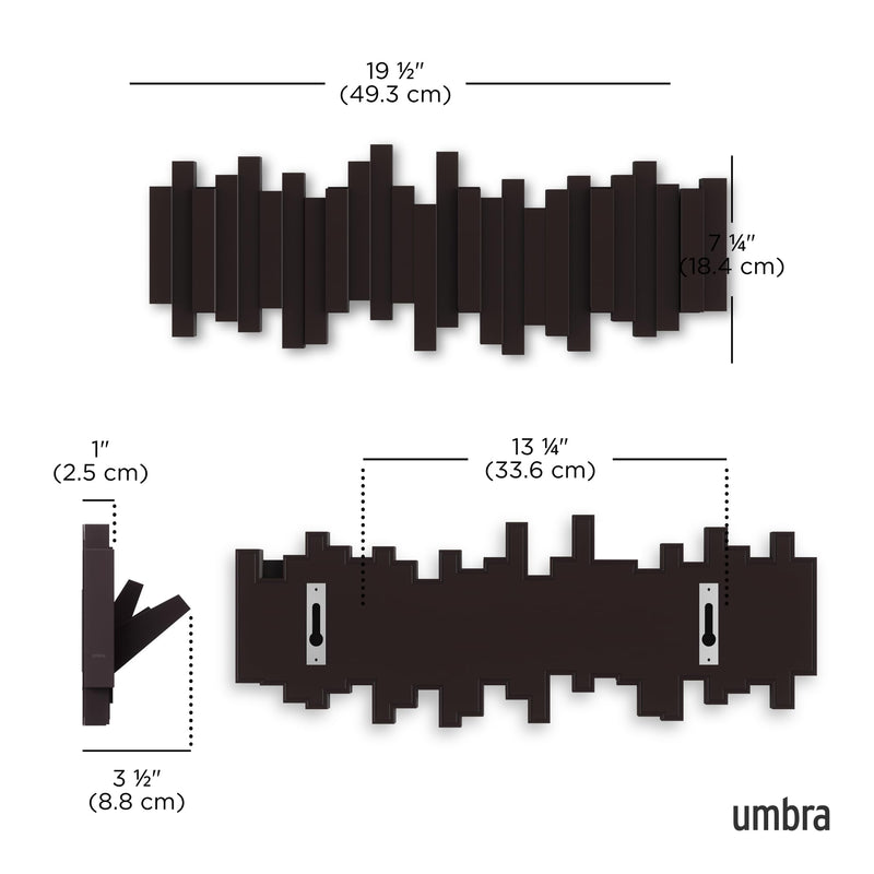 UMBRA - Sticks 5 Wall Hook _ Espresso