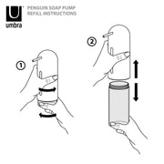 UMBRA - Penguin Soap Pump _ Nickel