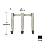 UMBRA - Schnook Over The Door Hooks, Set of 3 _ Black-Nickel