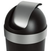 UMBRA - Venti Trash Can _ Black-Nickel