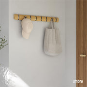 UMBRA - Flip 8 Wall Hook _ Natural-Nickel