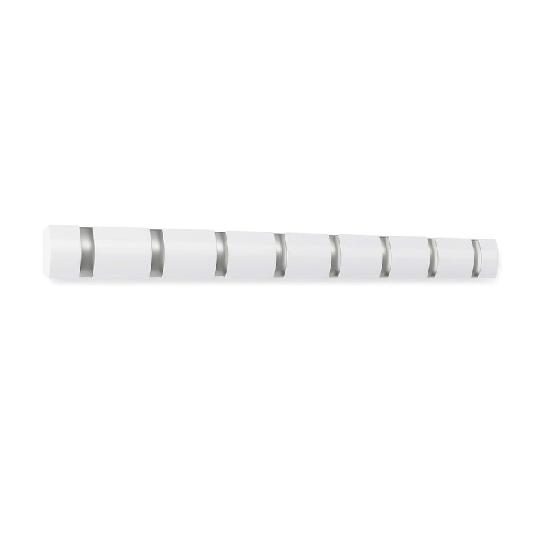 UMBRA - Flip 8 Wall Hook _ White-Nickel