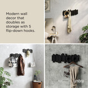 UMBRA - Sticks 5 Wall Hook _ Black