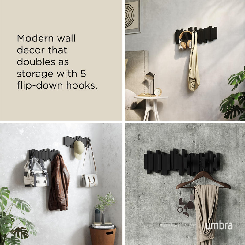 UMBRA - Sticks 5 Wall Hook _ Black