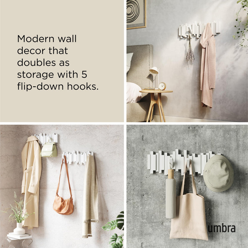UMBRA - Sticks 5 Wall Hook _ White