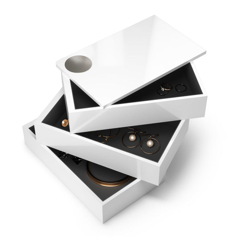 UMBRA - Spindle Storage Box _ White