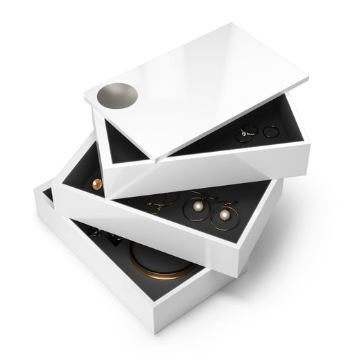 UMBRA - Spindle Storage Box _ White