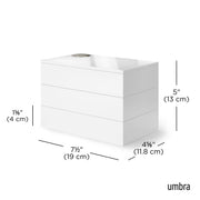UMBRA - Spindle Storage Box _ White