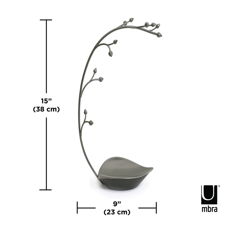 UMBRA - Orchid Jewelry Stand _ Gun-Metal