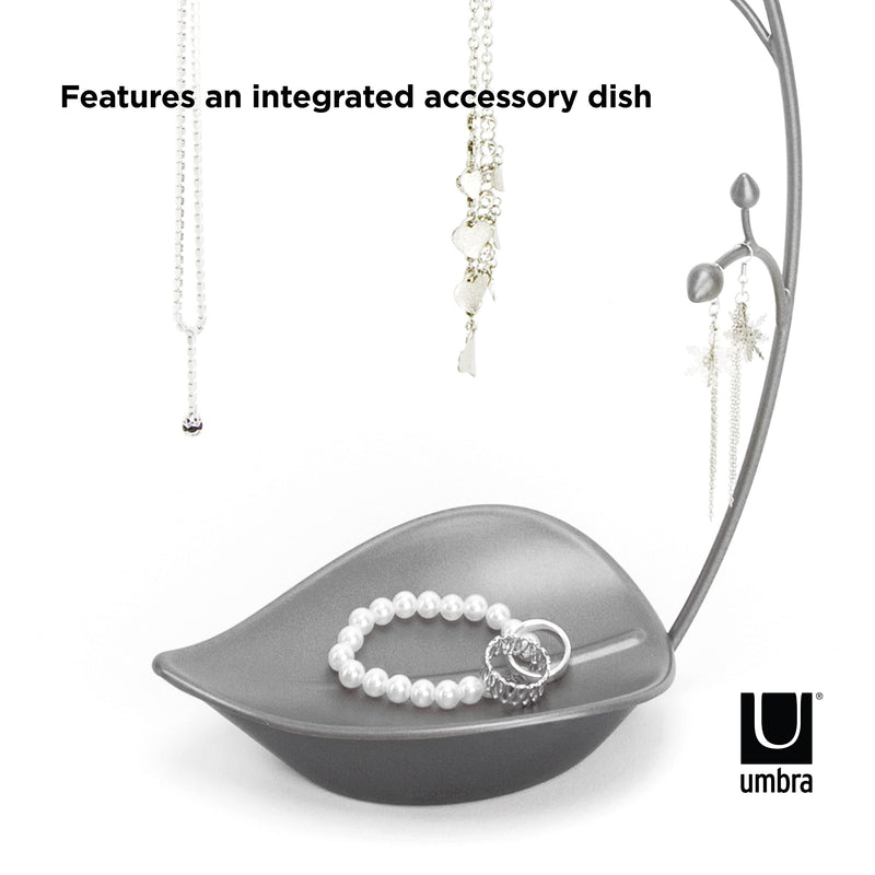 UMBRA - Orchid Jewelry Stand _ Gun-Metal