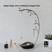 UMBRA - Orchid Jewelry Stand _ Gun-Metal