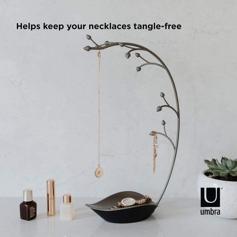 UMBRA - Orchid Jewelry Stand _ Gun-Metal