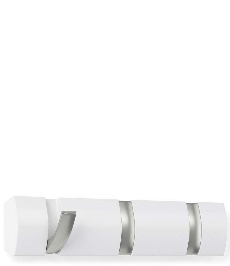 UMBRA - Flip 3 Wall Hook _ White-Nickel