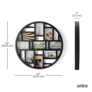 UMBRA - Luna Wall Multi-Picture Frame _ Black