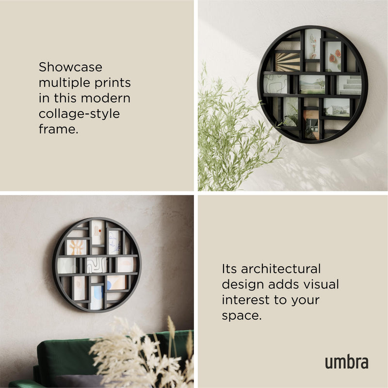 UMBRA - Luna Wall Multi-Picture Frame _ Black