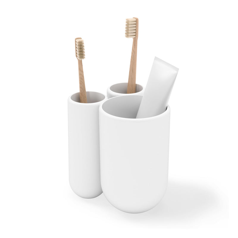 UMBRA - Touch Organizer / Toothbrush Holder _ White