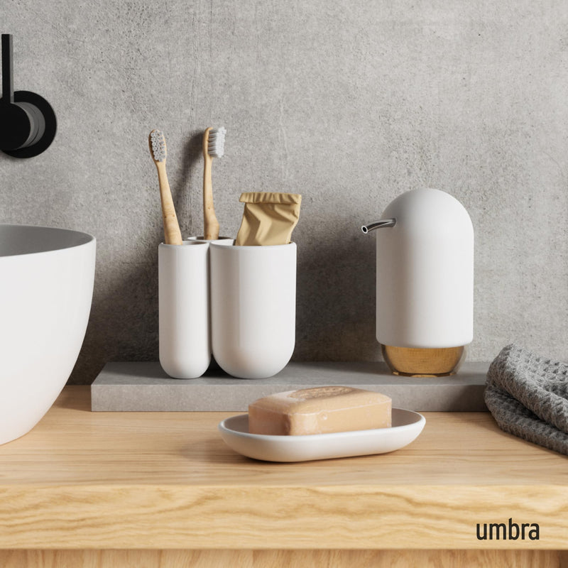 UMBRA - Touch Organizer / Toothbrush Holder _ White