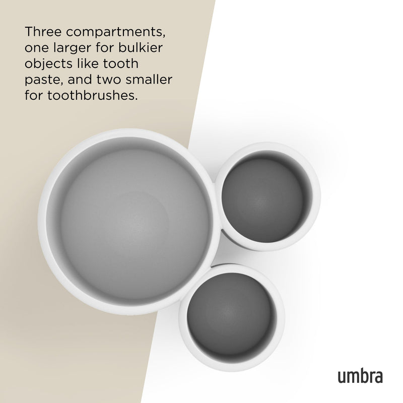 UMBRA - Touch Organizer / Toothbrush Holder _ White