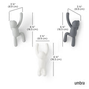 UMBRA - Buddy Wall Hooks, Set of 3 _ Assorted-2