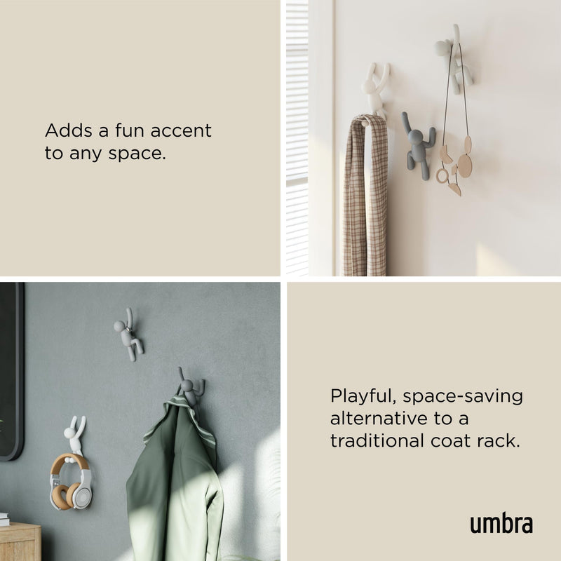 UMBRA - Buddy Wall Hooks, Set of 3 _ Assorted-2