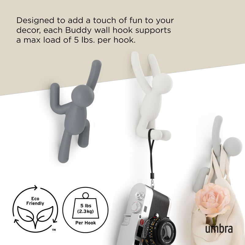 UMBRA - Buddy Wall Hooks, Set of 3 _ Assorted-2