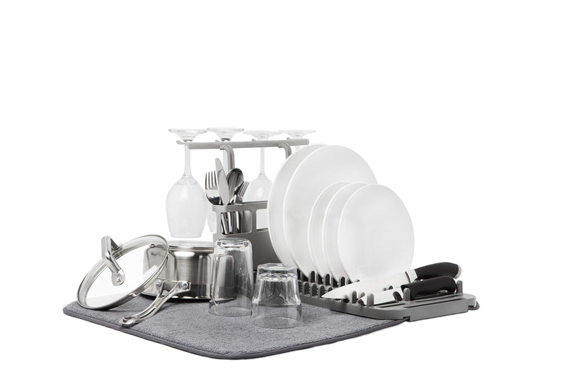 UMBRA - Udry Dish Rack & Caddy _ Charcoal