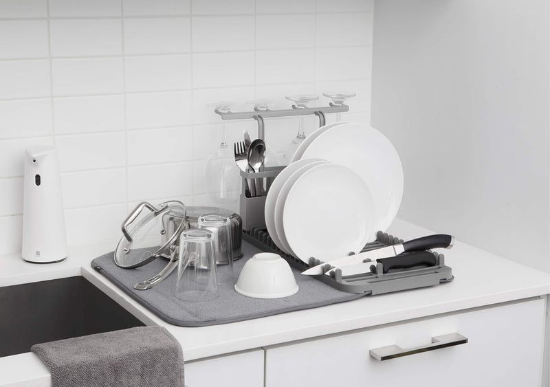 UMBRA - Udry Dish Rack & Caddy _ Charcoal