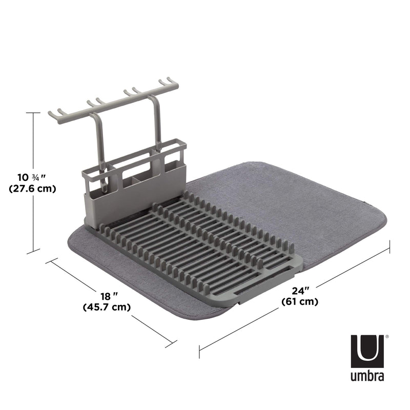 UMBRA - Udry Dish Rack & Caddy _ Charcoal